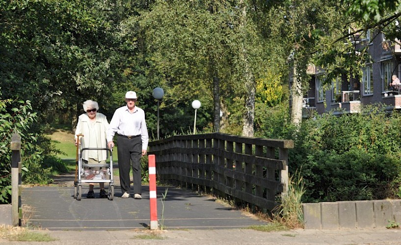 oude mensen op brug