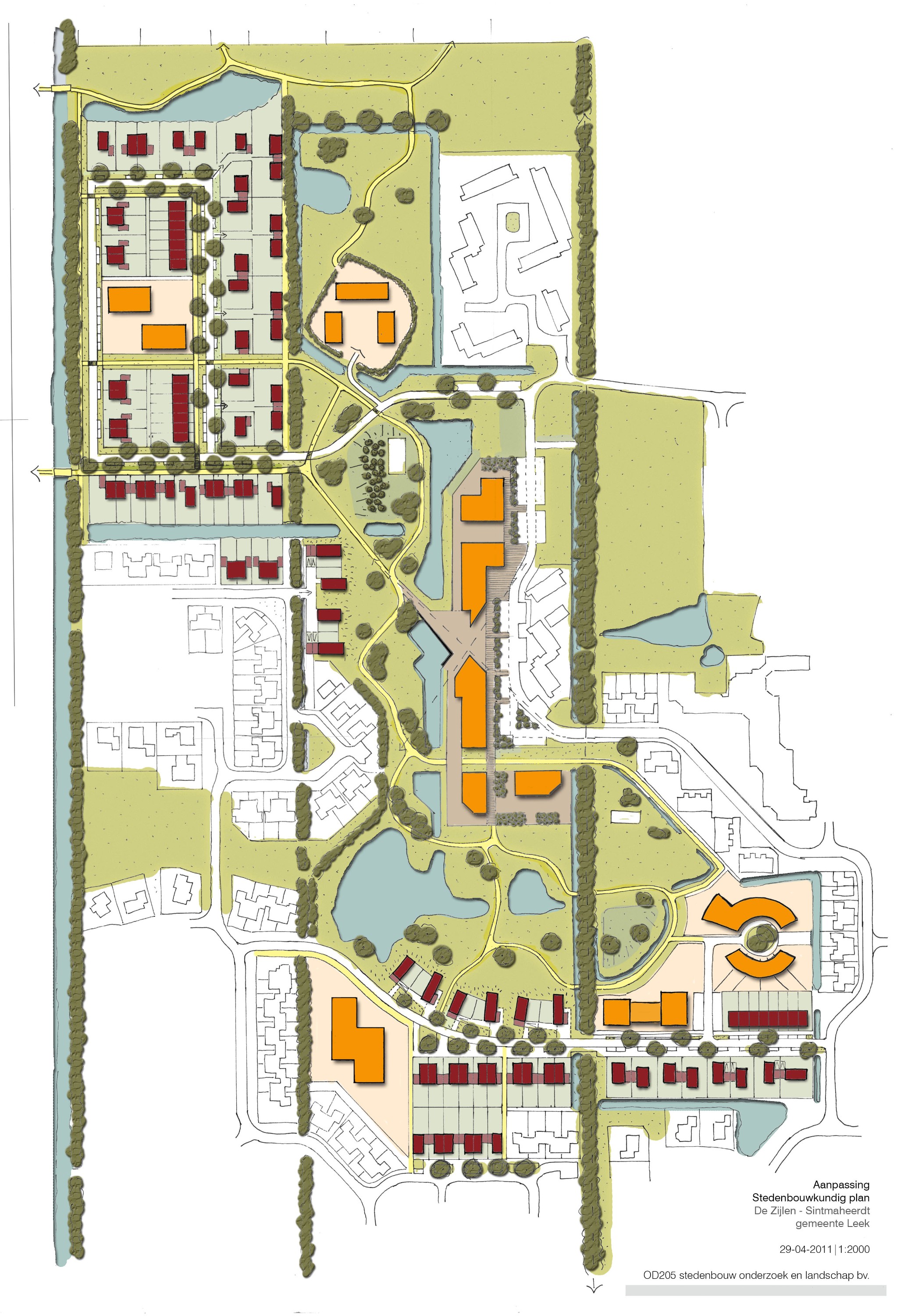 Schets bijgewerkt masterplan