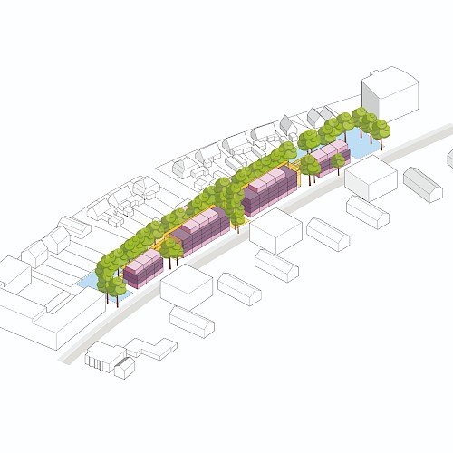 Axonometrie ontwerpvoorstel